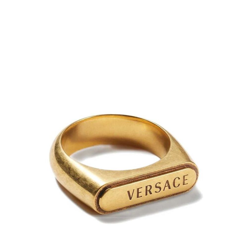Versace Women Logo-Tag Ring
